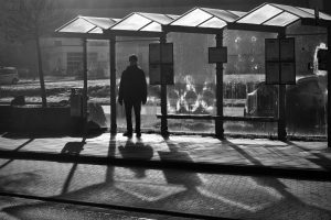a bus stand paragraph